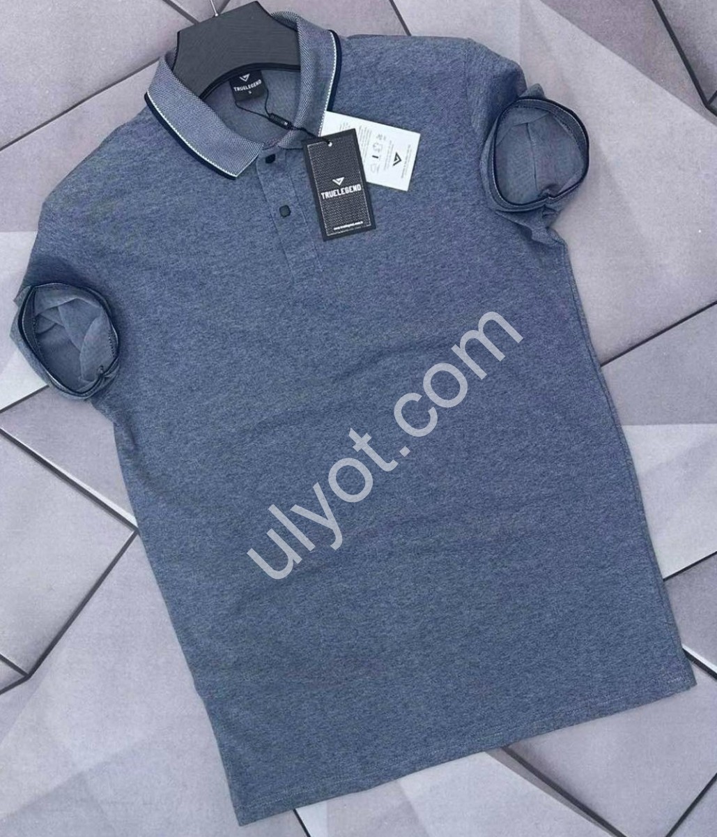 ФУТБОЛКА-ПОЛІ (S-2XL) СИНІЙ