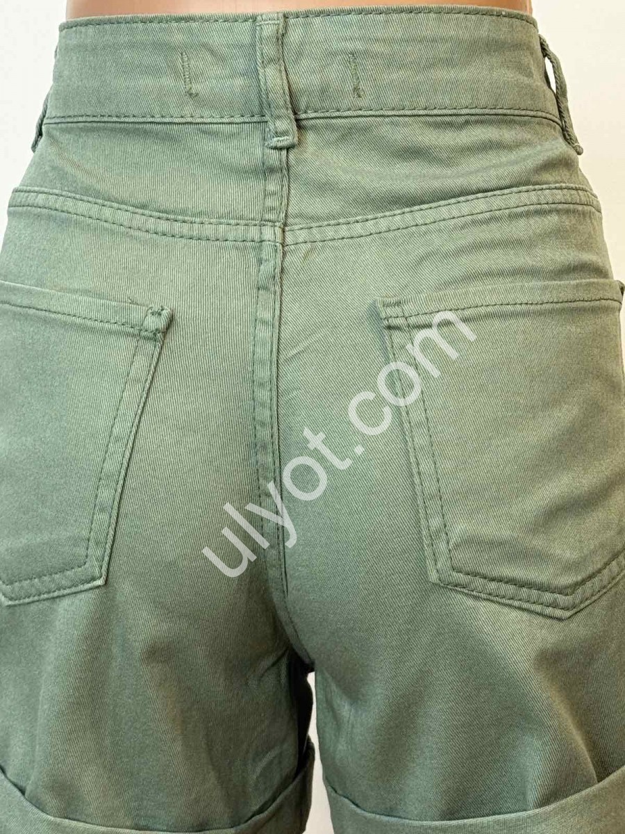 ШОРТЫ PLUS DENIM (25-32) ФИСТАШКА 2107