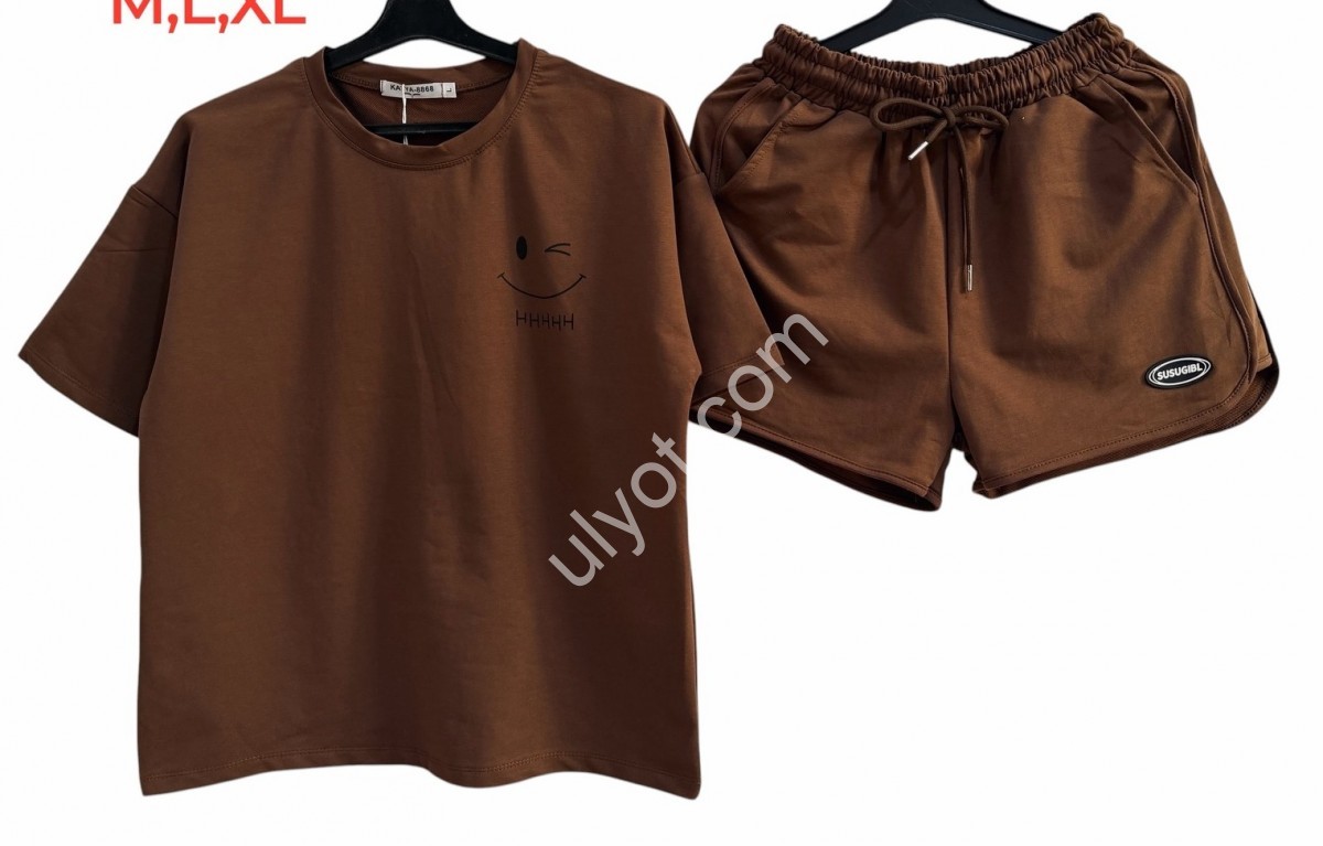 КОСТЮМ (M-XL) КОРИЧНЕВЫЙ 1086