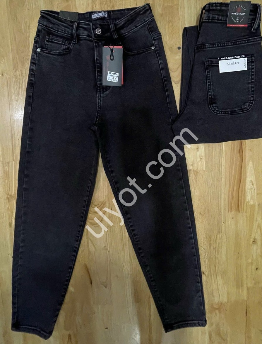 ДЖИНСЫ RELUCKY (25-30) ЧЕРНЫЙ M603-2
