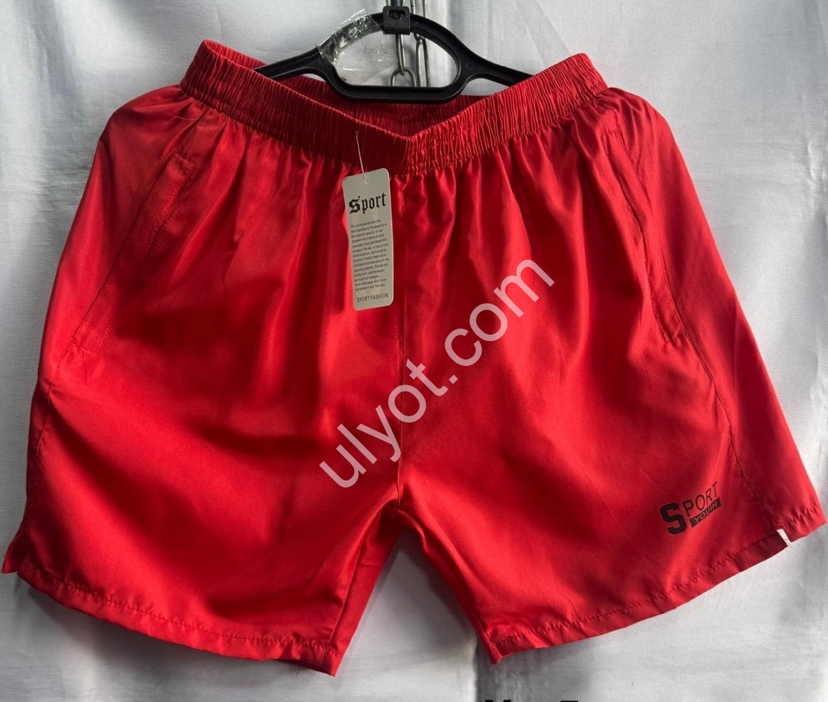 ШОРТЫ (XL-5XL) КРАСНЫЙ 