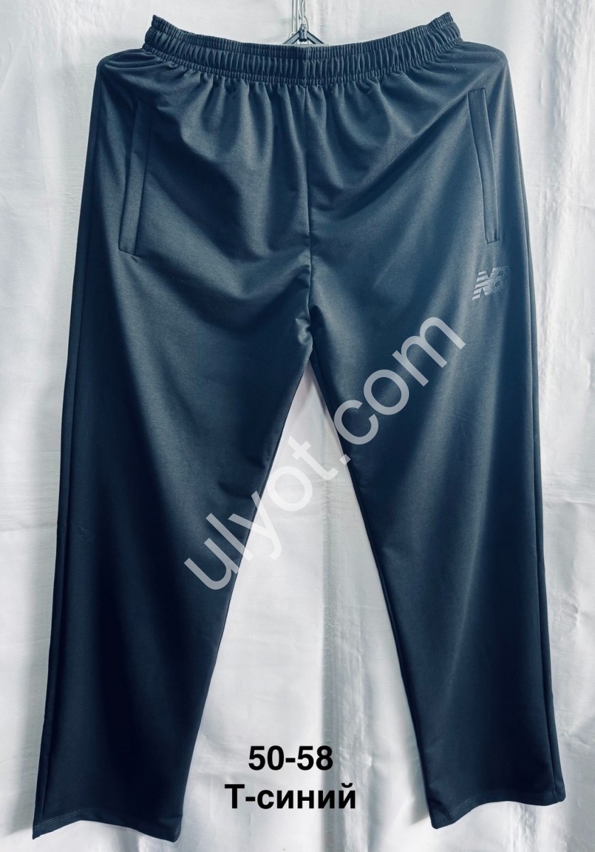 СПОРТ.ШТАНЫ NB02 (50-58) ПРЯМОЙ Т.СИНИЙ 