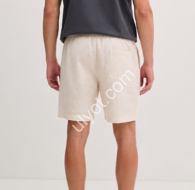 ШОРТЫ (M-3XL) СВ.БЕЖ 