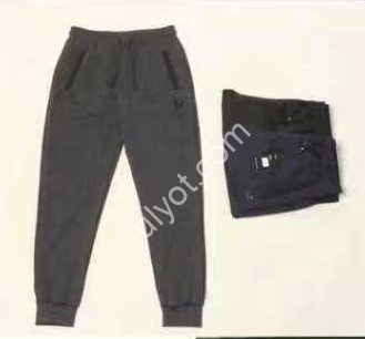 СПОРТ.ШТАНЫ (M-3XL) МАНЖЕТ ЧЕРНЫЙ 2868
