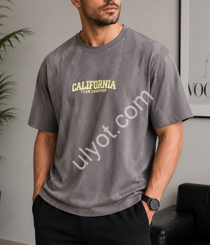 ФУТБОЛКА (XL-4XL) СЕРЫЙ 178