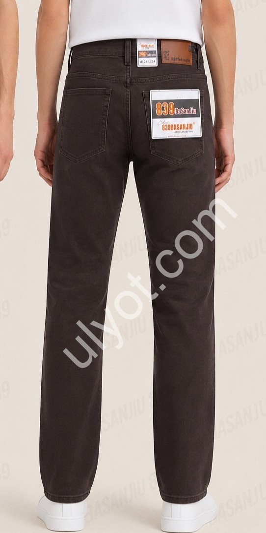 ДЖИНСЫ BASANJIU (32-40) Т.КОРИЧНЕВЫЙ W029-19-10