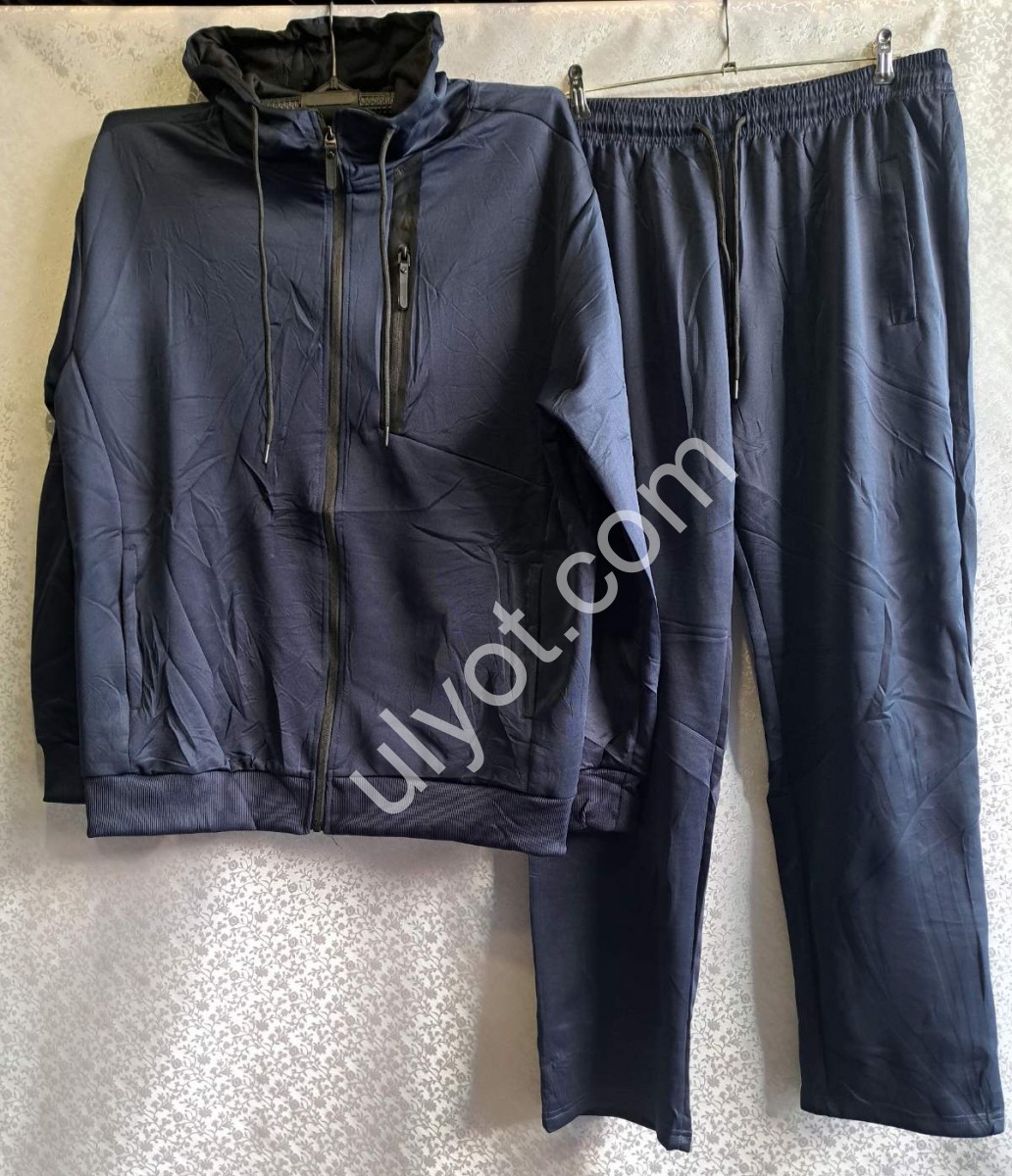 СПОРТ.КОСТЮМ (3XL-7XL) ПРЯМИЙ Т.СИНІЙ 6655