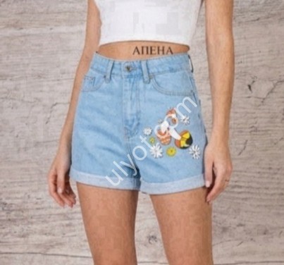 ШОРТЫ TOP SHOP (25-30) ГОЛУБОЙ 5890