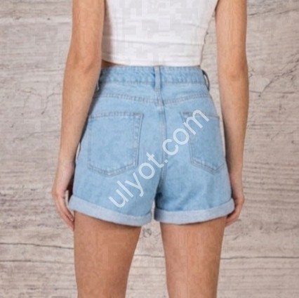 ШОРТЫ TOP SHOP (25-30) ГОЛУБОЙ 5890