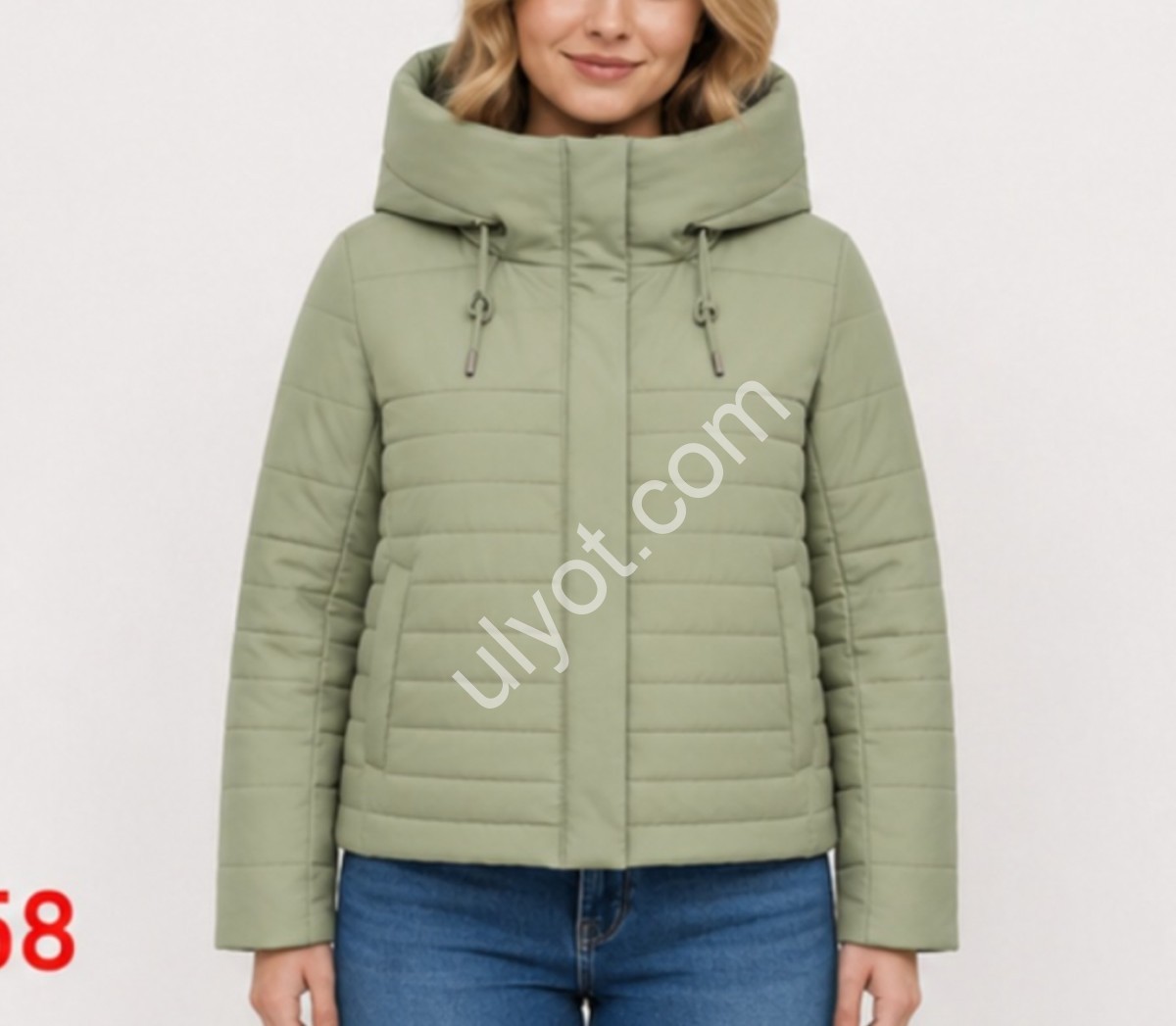 КУРТКА LILIYA (S-2XL) ОЛИВКА 615-58