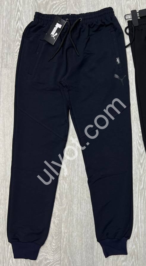 СПОРТ.ШТАНИ P15 (S-2XL) МАНЖЕТ ЧОРНИЙ 95