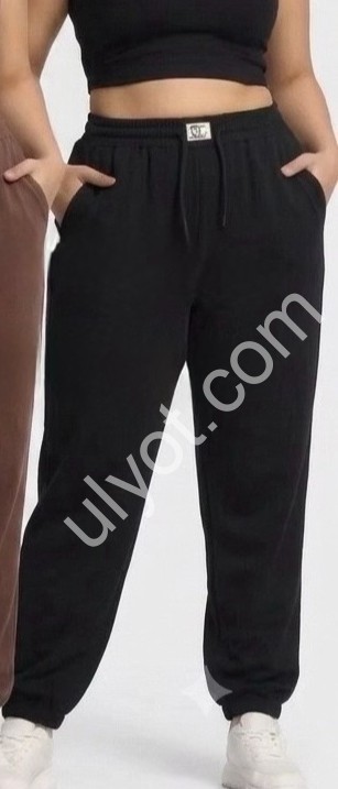 ШТАНЫ (3XL-7XL) МАНЖЕТ ЧЕРНЫЙ 2071
