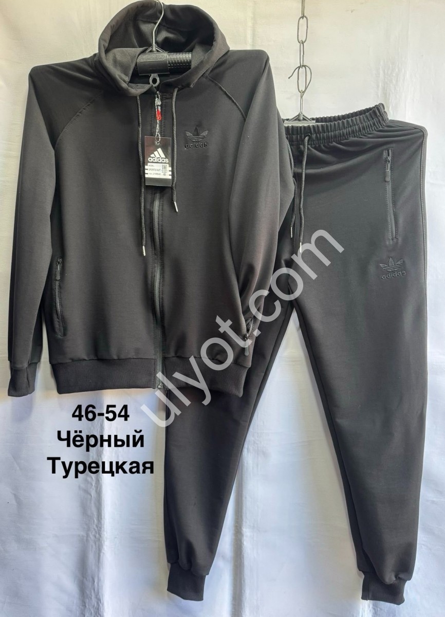 СПОРТ.КОСТЮМ A01 (46-54) МАНЖЕТ ЧЕРНЫЙ 