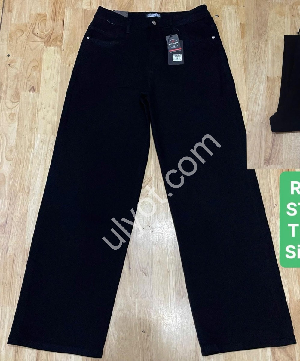 ДЖИНСЫ RELUCKY (31-38) ЧЕРНЫЙ T0274-3