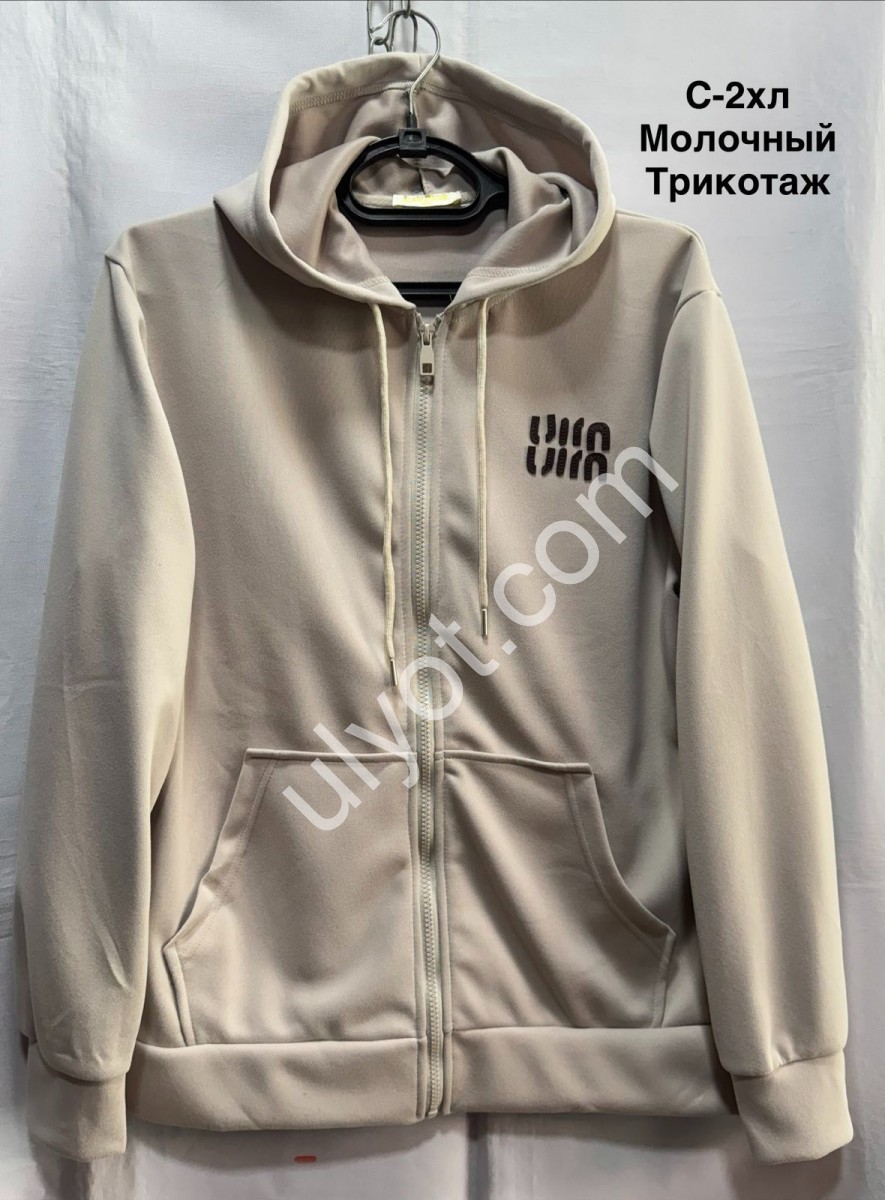 КОФТА ЗМІЙКА (S-2XL) МОЛОЧНИЙ 2091