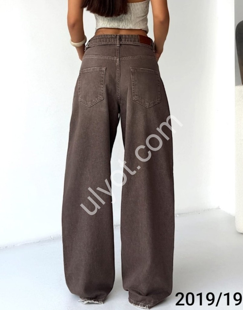 ДЖИНСЫ WOMAN DENIM (34-38) СВ.КОРИЧНЕВЫЙ 2019/1951