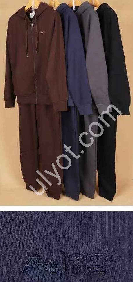 КОСТЮМ JJF (L-4XL) МИКРОМЕХ МАНЖЕТ Т.СИНИЙ 8003