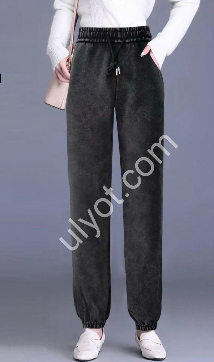 ШТАНИ (5XL-10XL) МАНЖЕТ ГРАФІТ 2115-1