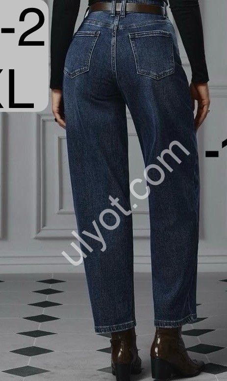 ДЖИНСИ M.SARA (L-4XL) Т.СИНІЙ 1323-2