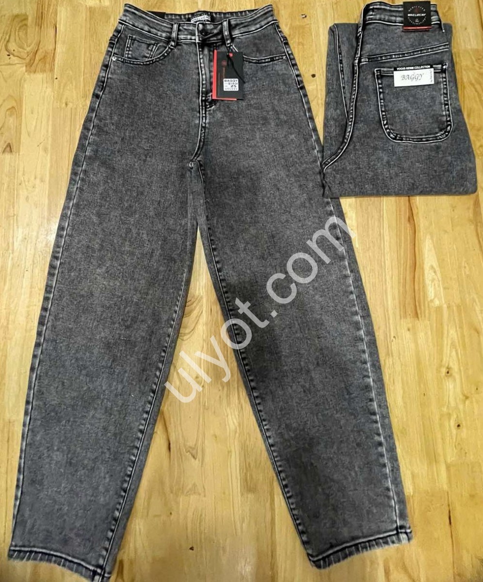 ДЖИНСЫ RELUCKY (25-30) ГРАФИТ B115-3