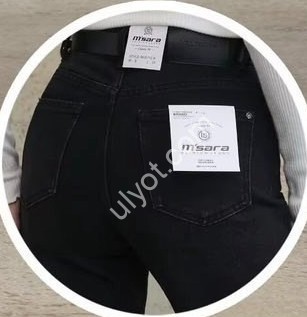 ДЖИНСИ M.SARA (XS-XL) ЧОРНИЙ 6110-A