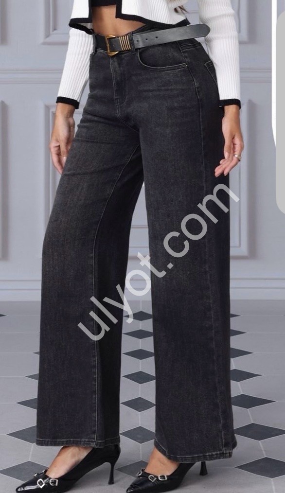 ДЖИНСЫ M.SARA (M-3XL) ГРАФИТ 705
