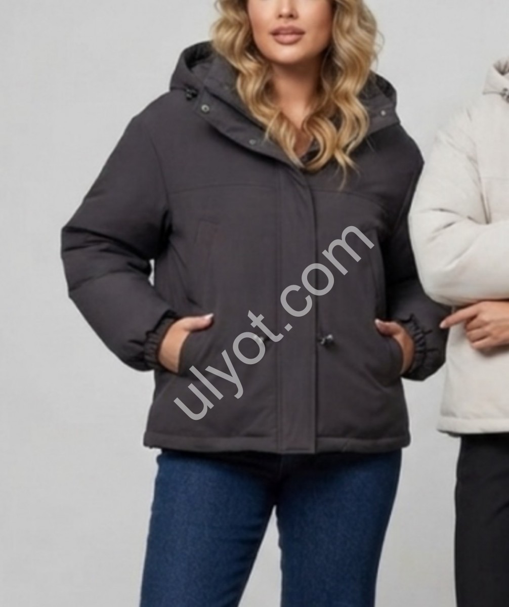 КУРТКА (M-XL) КОРИЧНЕВИЙ K26090
