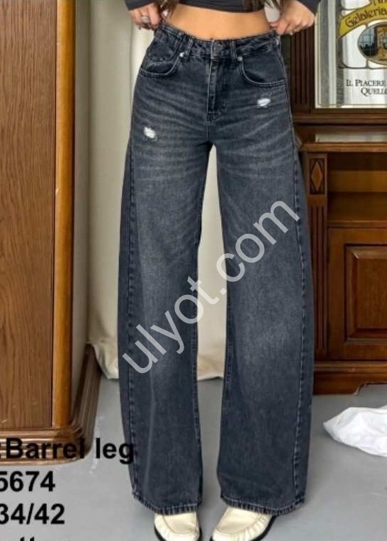 ДЖИНСЫ ZEO BASIC (34-42) ГРАФИТ 5674