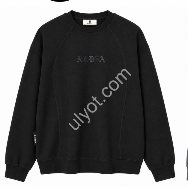 СВИТШОТ AUDSA (S-2XL) ЧЕРНЫЙ 0016