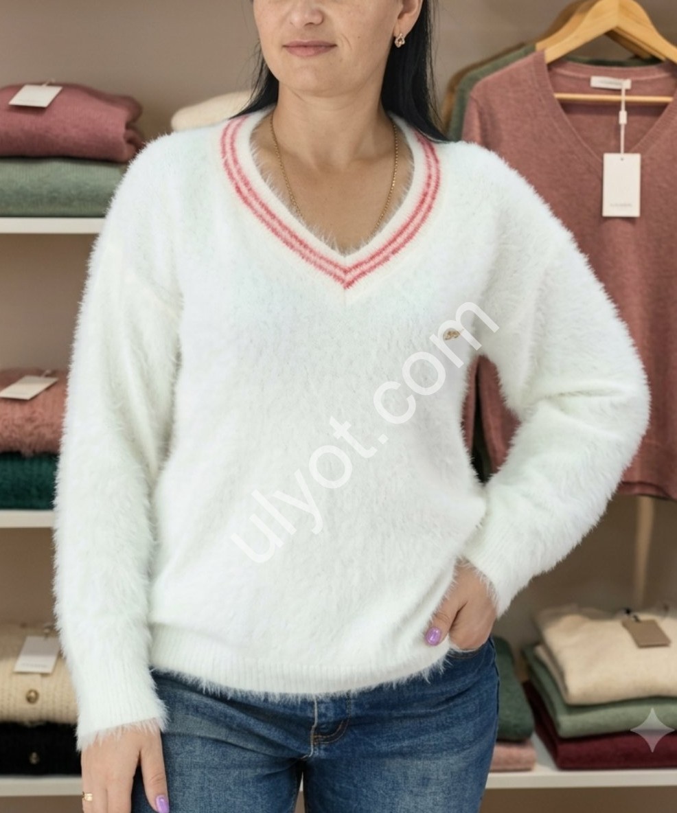 СВІТЕР (ONE SIZE 48-54) БІЛИЙ 26402