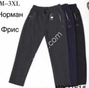 СПОРТ.ШТАНЫ (M-3XL) ФЛИС ПРЯМОЙ ГРАФИТ 2070
