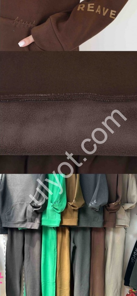 СПОРТ.КОСТЮМ (XL-3XL) МИКРОМЕХ МАНЖЕТ ЗЕЛЕНЫЙ 5051