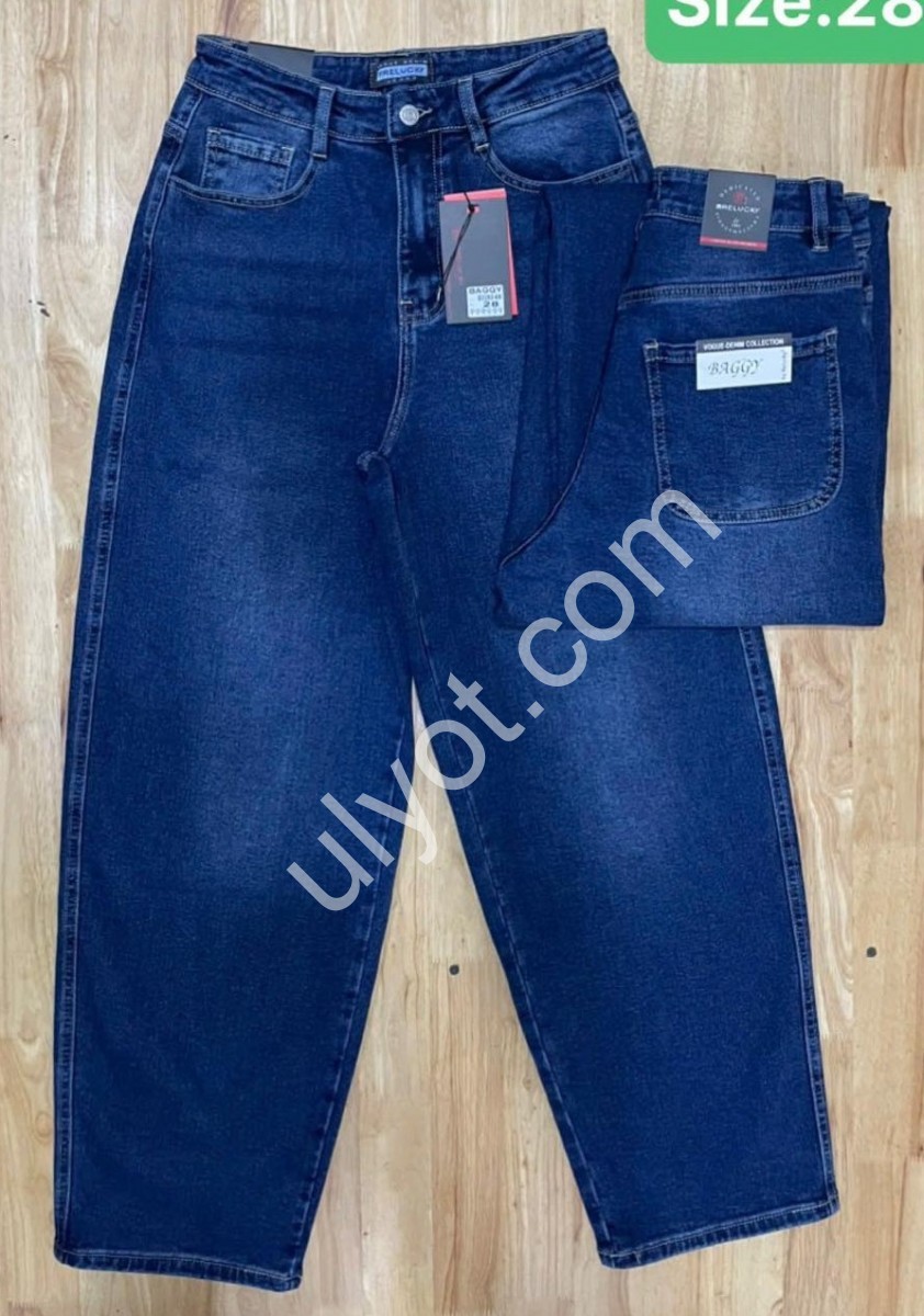 ДЖИНСИ RELUCKY (28-33) БАЙКА СИНІЙ B0283-6