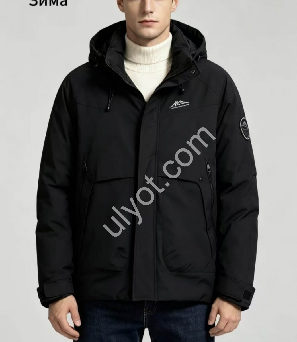 КУРТКА (XL-5XL) ЧОРНИЙ 9805