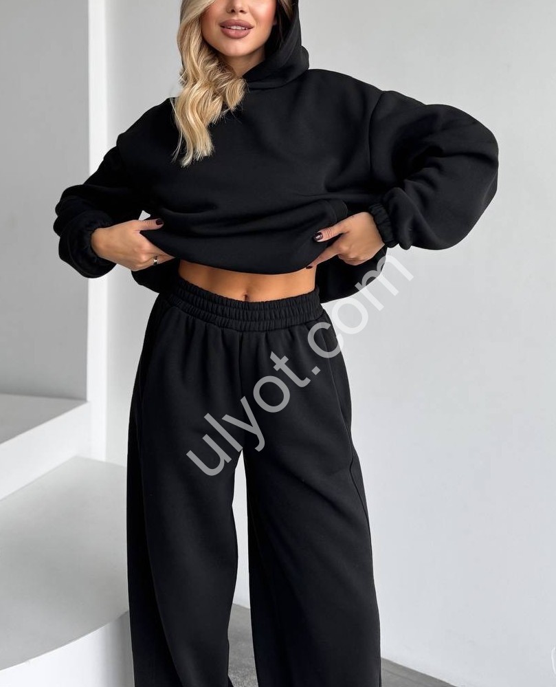КОСТЮМ (ONE SIZE) ФЛИС ЧЕРНЫЙ 1048