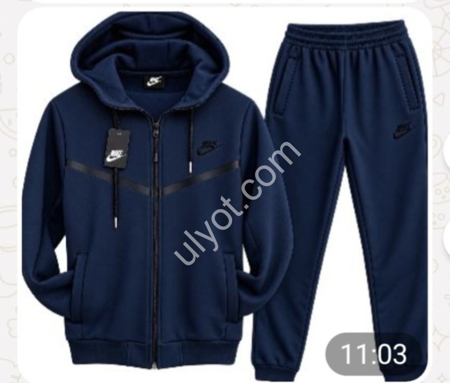 СПОРТ.КОСТЮМ N02 (46-54) ФЛИС МАНЖЕТ Т.СИНИЙ 