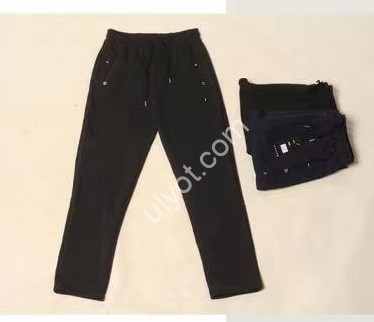 СПОРТ.ШТАНЫ (M-3XL) ФЛИС ПРЯМОЙ Т.СЕРЫЙ 2919