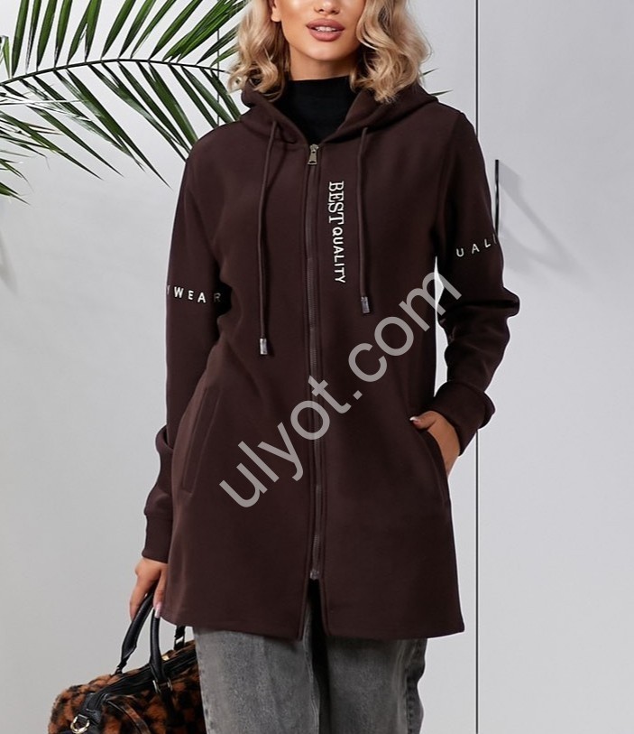 КОФТА JJF (M-3XL) МИКРОМЕХ ШОКОЛАД 