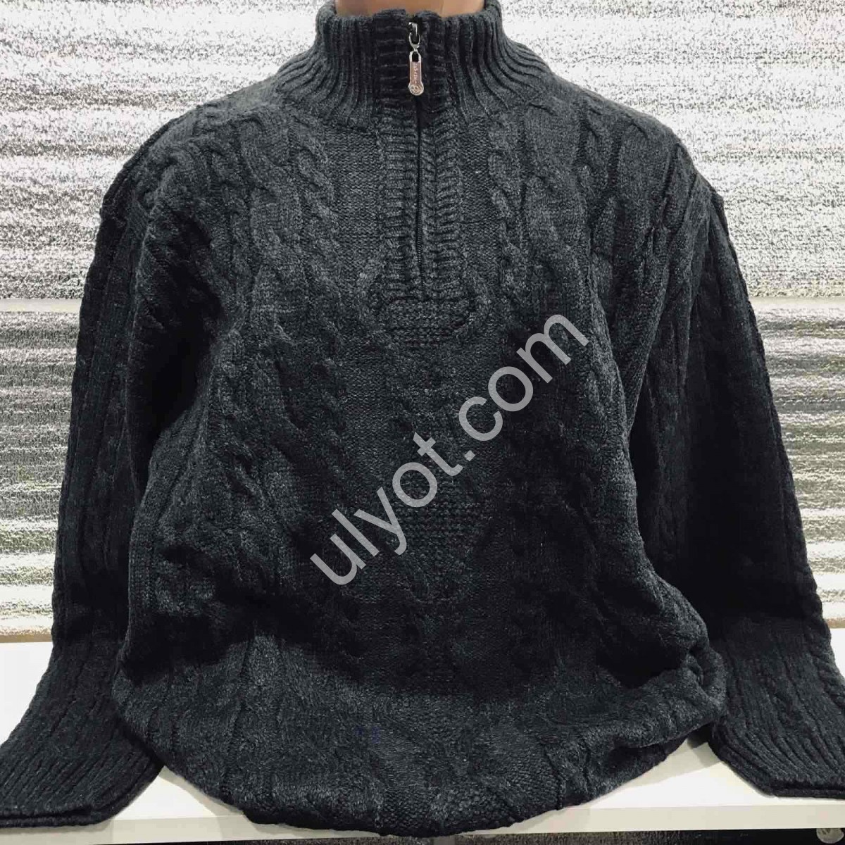 СВІТЕР DEVANTI (3XL-5XL) ГРАФІТ 77114-1