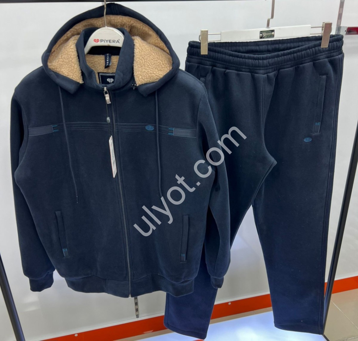 СПОРТ.КОСТЮМ PIYERA (XL-5XL) Хутро ПРЯМО Т.СИНІЙ -2 5210