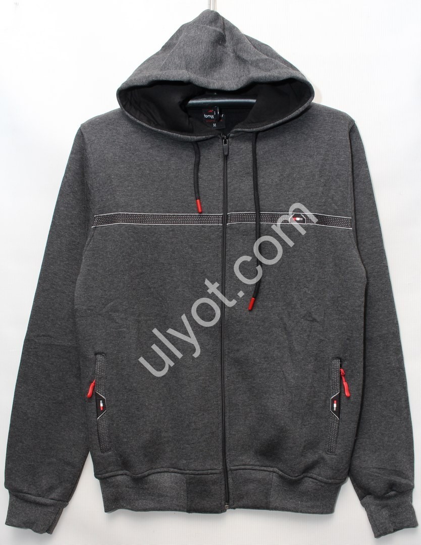 КОФТА (M-2XL) БАЙКА АНТРАЦИТ 5847
