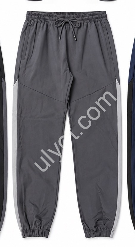СПОРТ.ШТАНИ (M-3XL) МАНЖЕТ СІРИЙ 279
