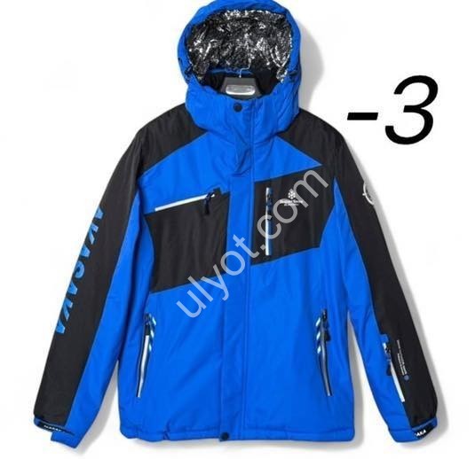 КУРТКА ТЕРМО (M-3XL) СИНИЙ+ЧЕРНЫЙ 22079-3