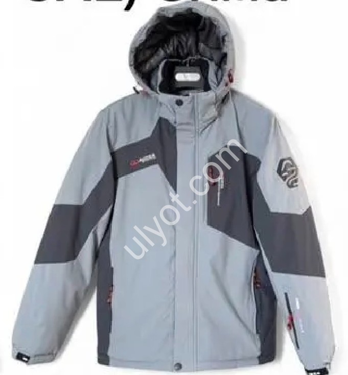 КУРТКА ТЕРМО (M-3XL) СЕРО-ГОЛУБОЙ 25036
