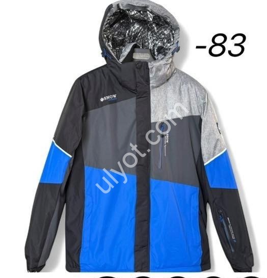 КУРТКА ТЕРМО (M-3XL) СИНИЙ+ЧЕРНЫЙ 22069-83