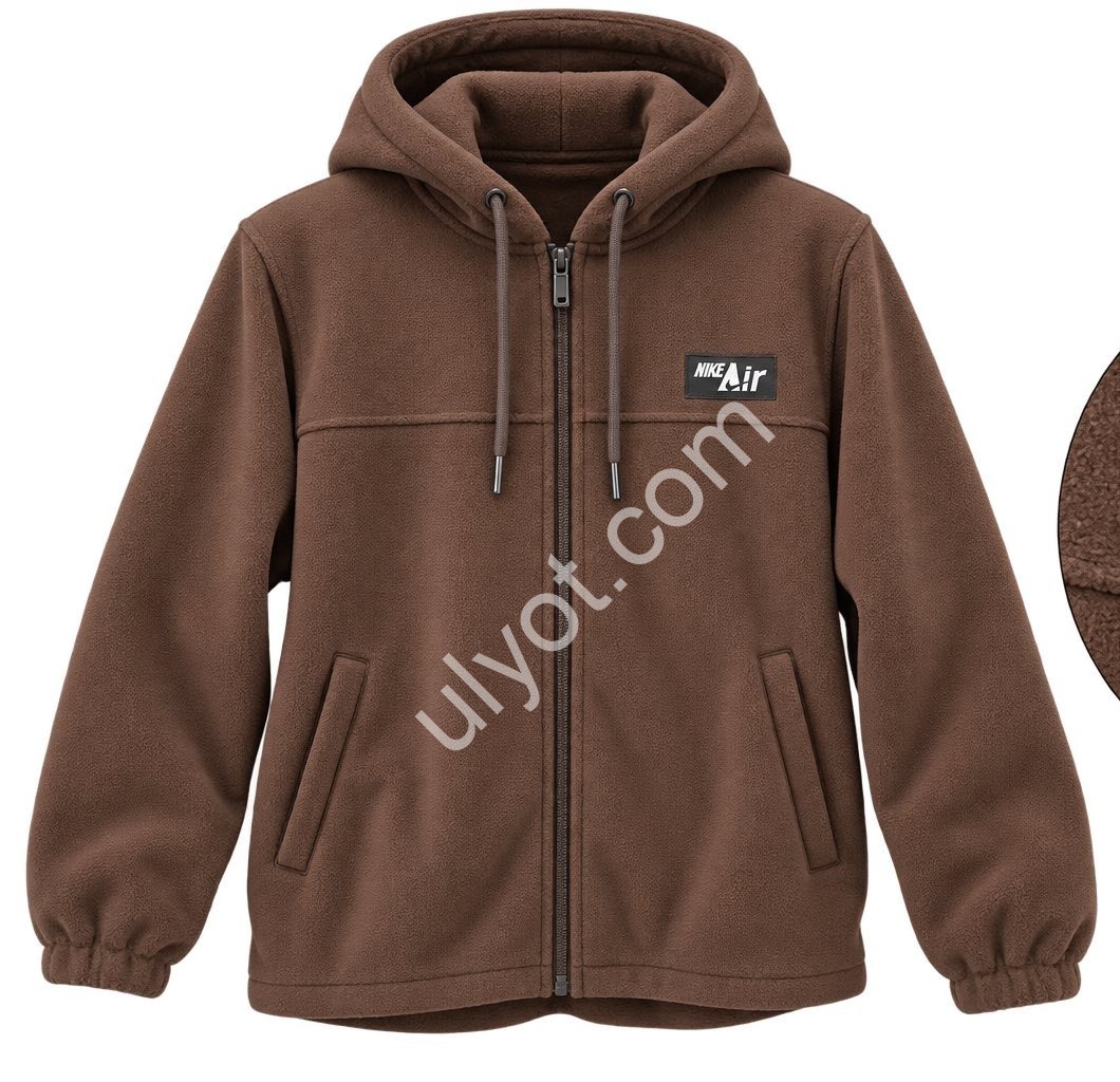 КОФТА N02 (46-54) ФЛІС ШОКОЛАД