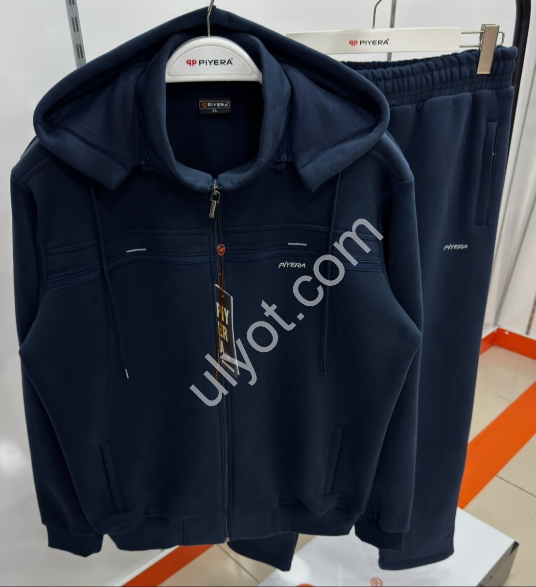 СПОРТ.КОСТЮМ PIYERA (XL-5XL) БАЙКА ПРЯМИЙ ПАРЛАМЕНТ 5244