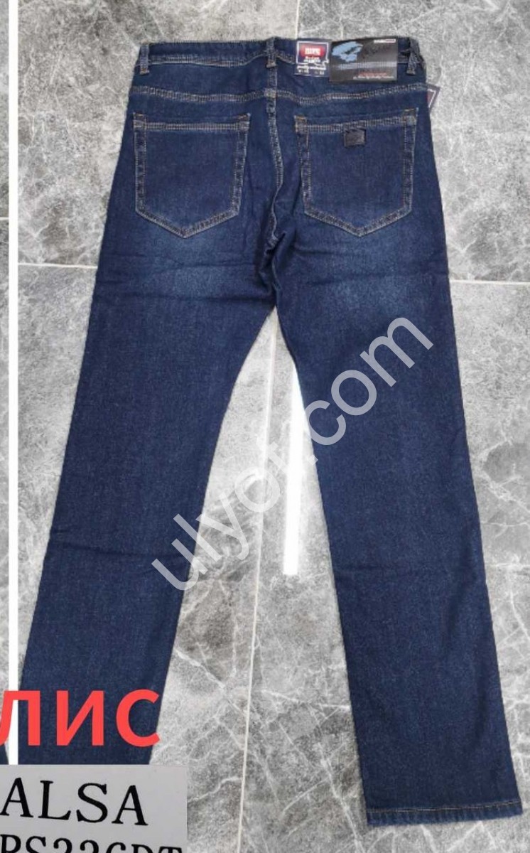ДЖИНСЫ RESALSA (32-38) ФЛИС Т.СИНИЙ 336DT