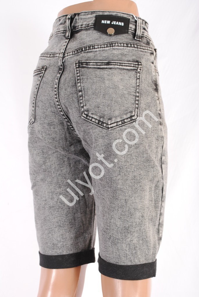 Фото 1 ШОРТЫ NEW JEANS (25-30) СЕРЫЙ 055