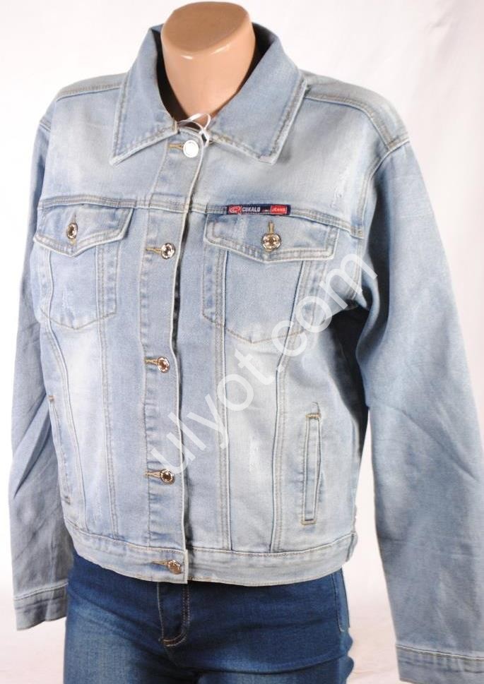 ДЖИНСОВАЯ КУРТКА NEW JEANS (XS-2XL) ГОЛУБОЙ 901-1